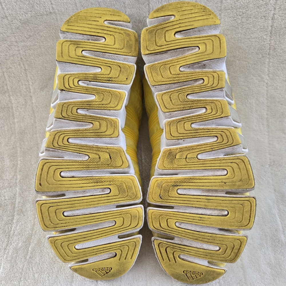 ADIDAS Yellow CLIMA COOL Sneakers Men's Sz9 Activewear Athletic Sport Mesh Shoes - Picture 8 of 12